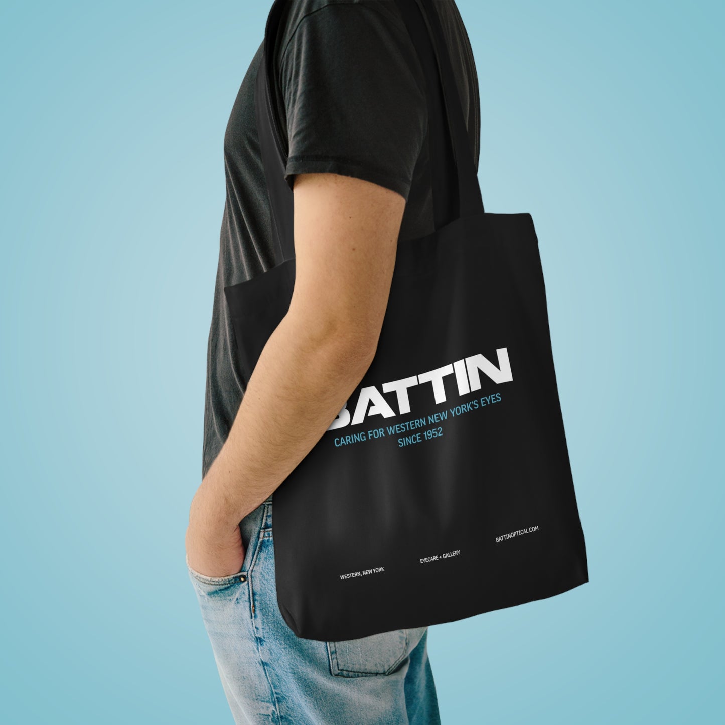 Logo Tote: Black