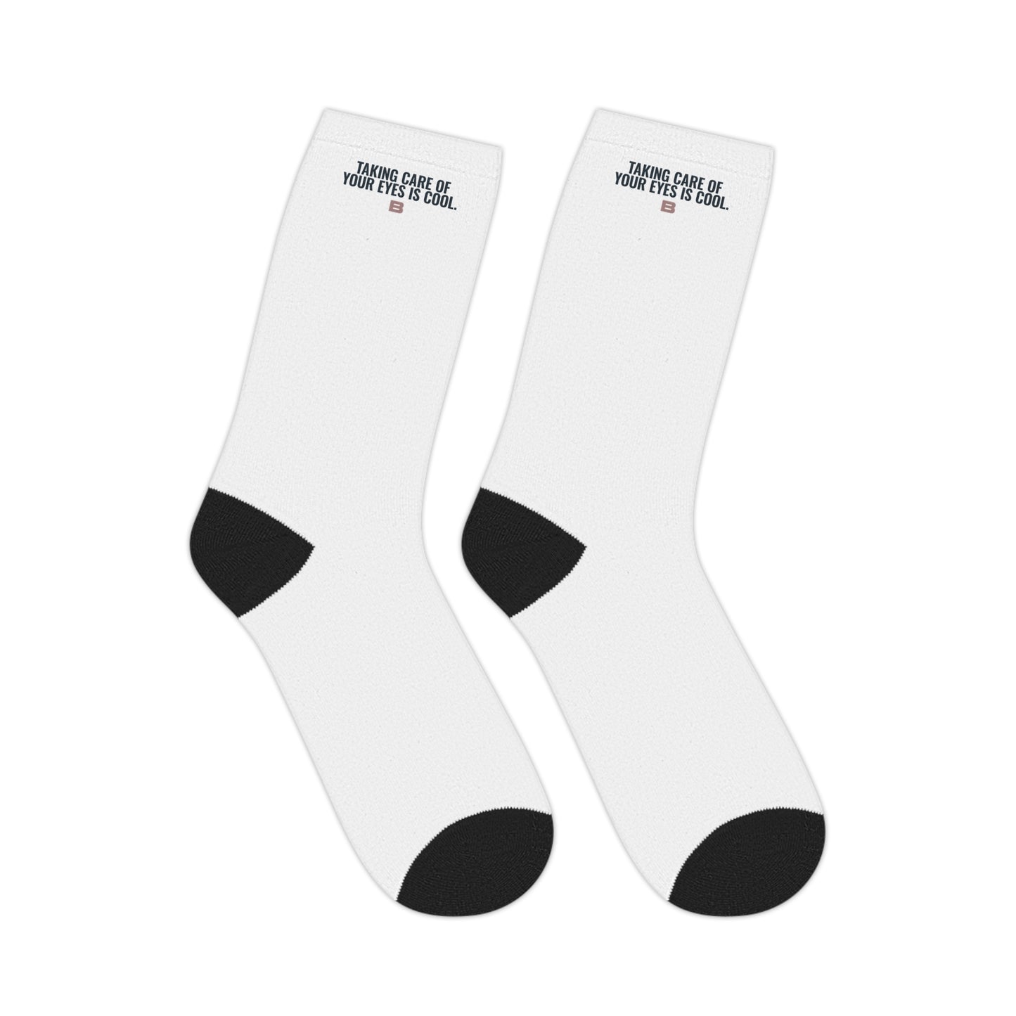 Logo Socks: Navy & Pink