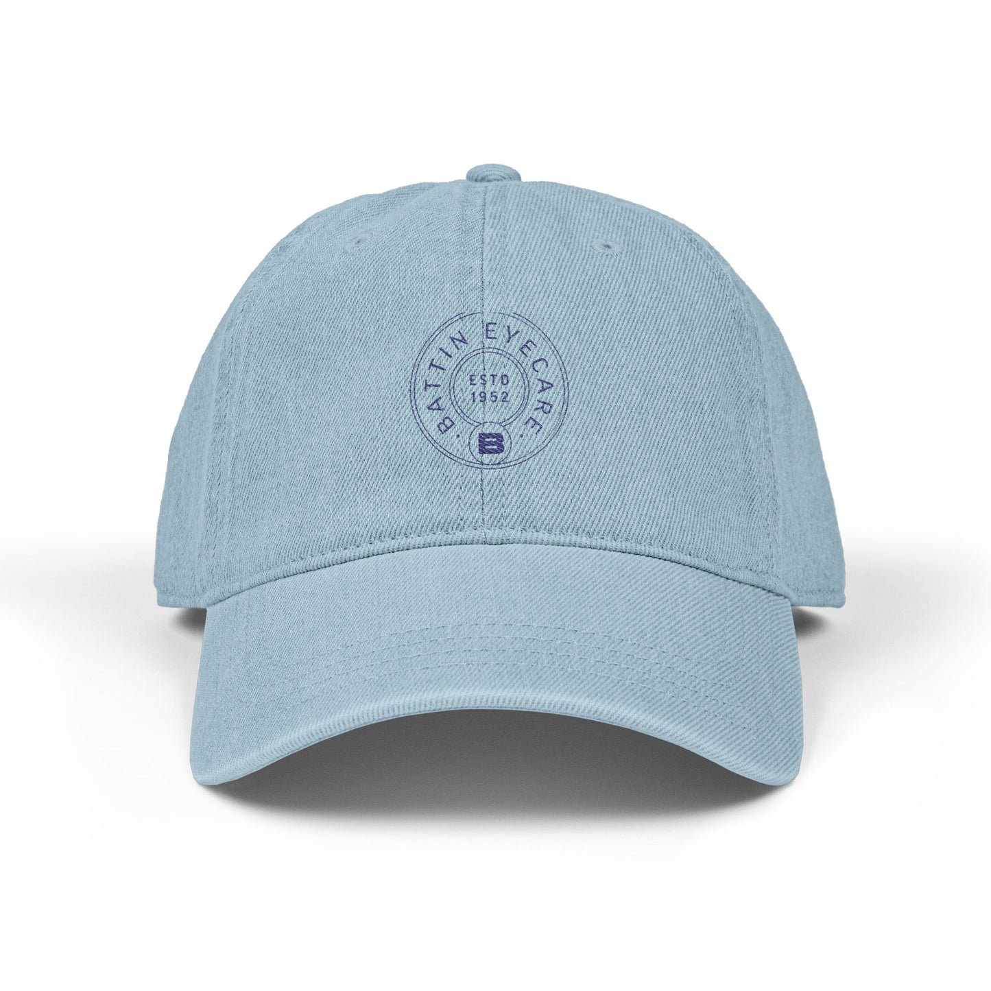 Crest Embroidered Denim Hat