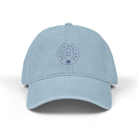 Crest Embroidered Denim Hat
