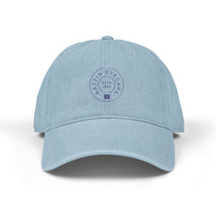Crest Embroidered Denim Hat