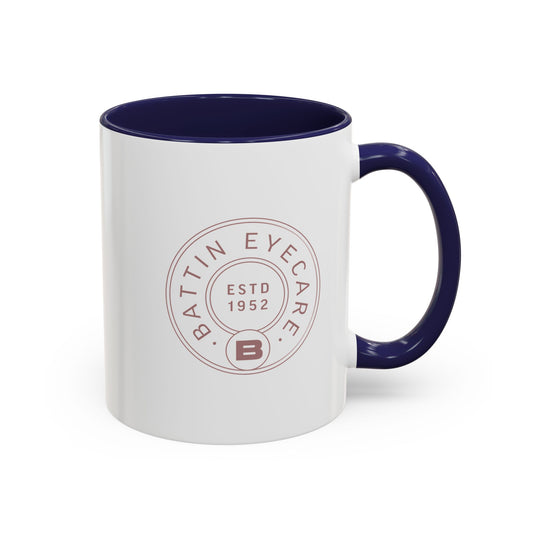 Crest Mug: Pink & Navy