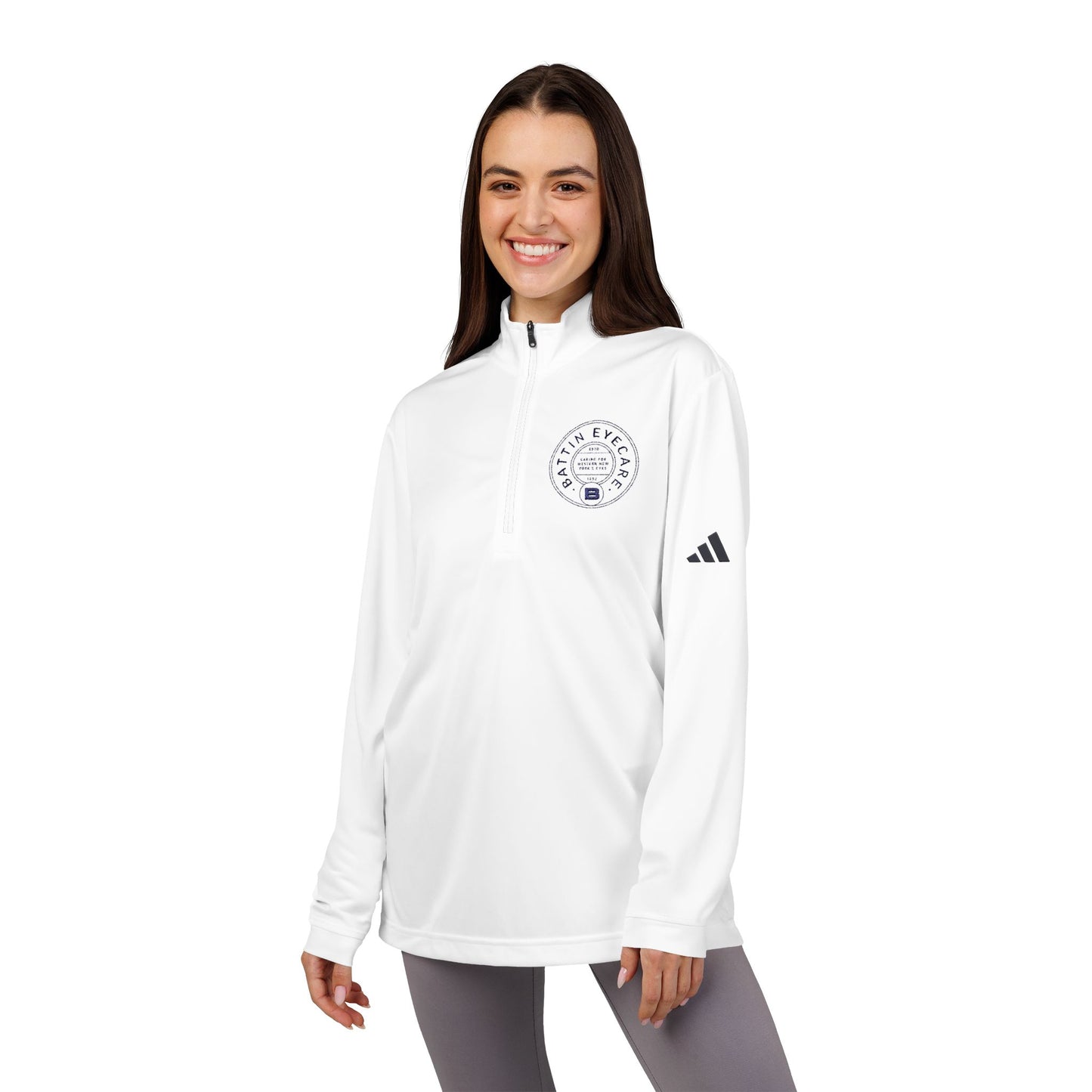Crest Adidas® Pullover: White