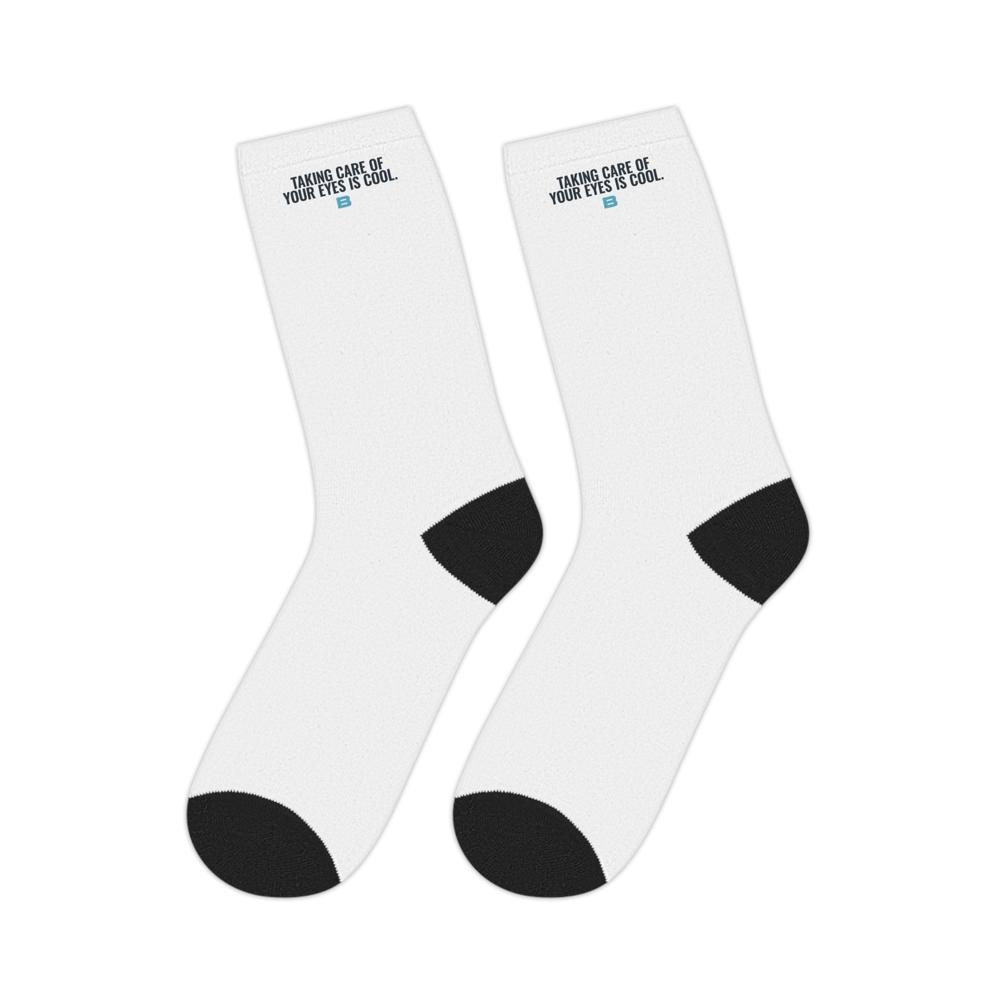 Logo Socks: Navy & Teal