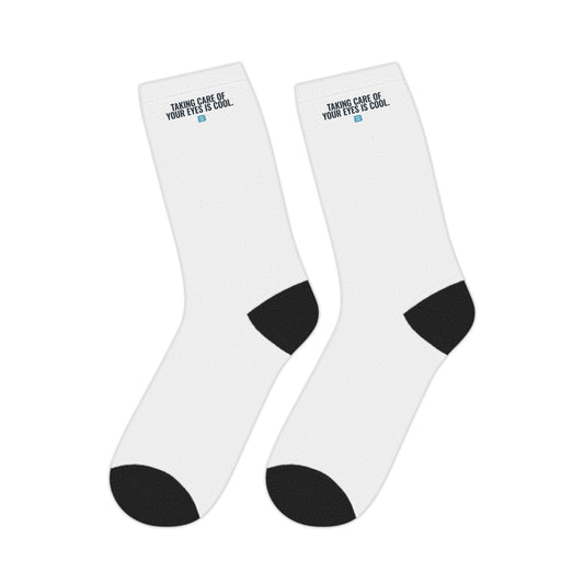Logo Socks: Navy & Teal