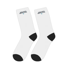 Logo Socks: Navy & Teal